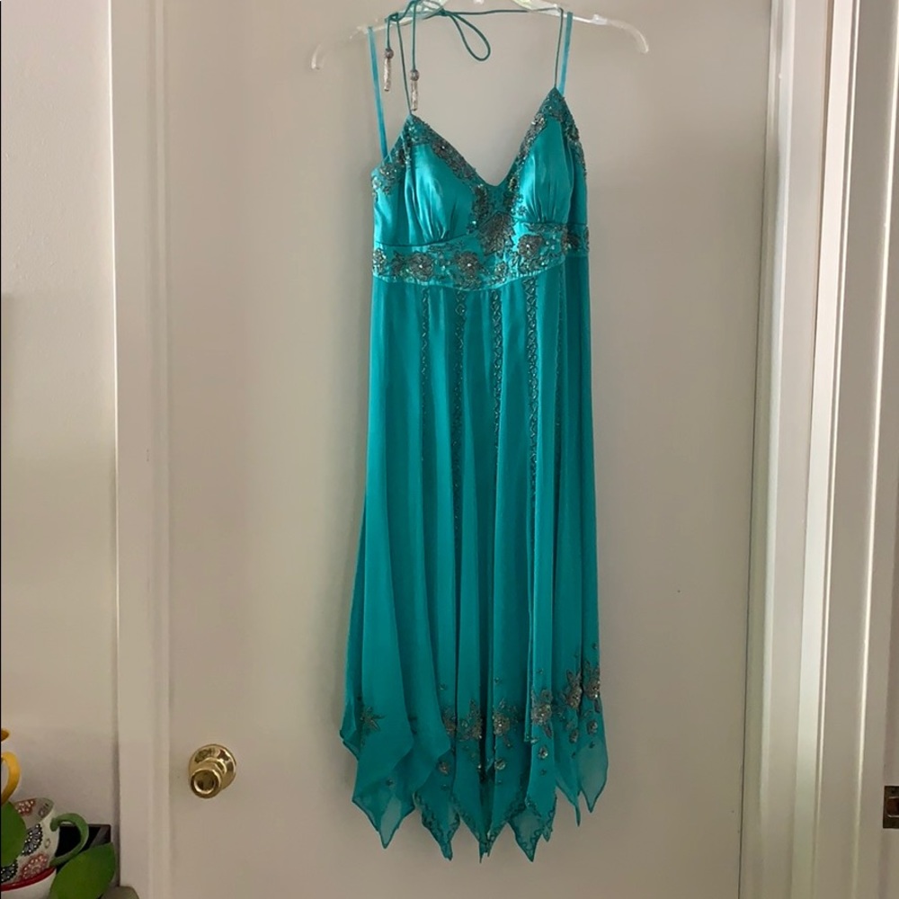 Beaded detailing dress